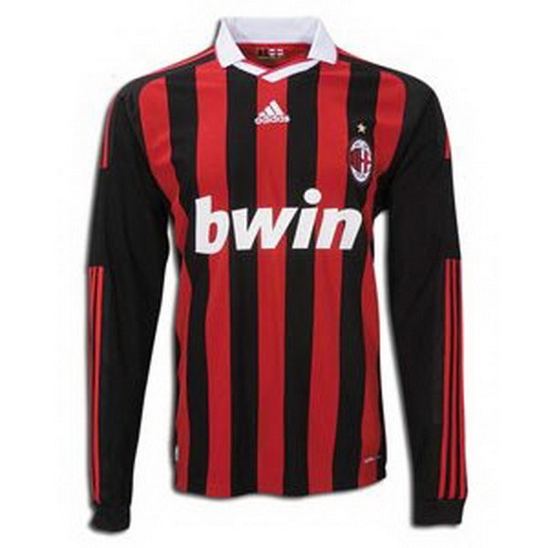 Camiseta Milan 1ª ML Retro 2009/2010 Rojo